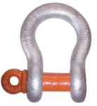 imagen de Lift-All Plata/Naranja Acero galvanizado Grillete de anclaje - Ancho 3/4 pulg. - 61517