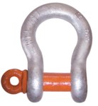 imagen de Lift-All Silver/Orange Galvanized Steel Anchor Shackle - 7/16 in Width - 63940