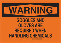 imagen de Brady B-555 Aluminio Rectángulo Señal de advertencia química Naranja - 14 pulg. Ancho x 10 pulg. Altura - 34389