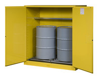 imagen de Justrite Sure-Grip EX Gabinete de almacenamiento de material peligroso 899160 - 110 gal - Amarillo - 11509