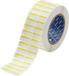imagen de Brady THT-152-494-YL Etiquetas imprimibles de transferencia térmica - 1 pulg. x 0.375 pulg. - Poliéster - Blanco/amarillo - B-494