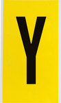 imagen de Brady 3470-Y Etiqueta en forma de letra - Y - Negro sobre amarillo - 5 pulg. x 9 pulg. - B-498