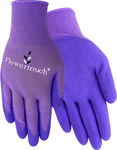 imagen de Red Steer Flowertouch A207 Purple Large Nylon Work Gloves - Latex Palm Only Coating - Smooth Finish - A207-L