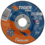 imagen de Weiler Tiger Disco esmerilador 58069 - 4 pulg. - Óxido de aluminio - 24 - T