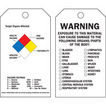 imagen de Brady 76203 Negro/Azul/Rojo/Amarillo sobre blanco Poliéster Etiqueta de peligro químico - Ancho 3 pulg. - Altura 5 3/4 pulg. - B-851, B-674