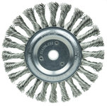 imagen de Weiler 08695 Wheel Brush - 6 in Dia - Knotted - Cable Twist Stainless Steel Bristle
