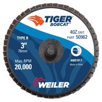 imagen de Weiler Bobcat Type 27 Flat Flap Disc 50962 - A/Z Alumina Zirconia AZ - 3 in - 40