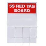 imagen de Brady Rectángulo Cartel de tablero de etiqueta roja Blanco - 122051