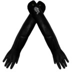 imagen de Global Glove Frogwear 9932R Negro Grande Neopreno Guantes resistentes a productos químicos - acabado Áspero - Longitud 32 pulg. - 9932R LG