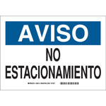 imagen de Brady B-120 Poliéster reforzado con fibra de vidrio Cartel de información, restricción y permiso de estacionamiento - Idioma Español - 39910