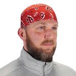 imagen de Ergodyne Chill-Its 6630 Red Hi Cool/Terry Cloth Skull Cap - 720476-12508