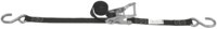 imagen de Lift-All Load Hugger Polyester Zinc Plated Open Hook Load Tie Down 60106X16 - 1 in x 16 ft - Black