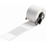 imagen de Brady M6-109-427 Etiquetas autolaminables para cables y alambres - 1.5 pulg. x 4 pulg. - Vinilo - Blanco, transparente - B-427