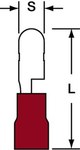 imagen de 3M Scotchlok MNG18-156DMK-A Rojo Agarre de aislamiento Nailon Terminal de desconexión rápida de agarre de aislamiento - Longitud 0.87 pulg. - 98088
