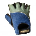 imagen de Occunomix 422 Blue & Grey 2XL Spandex/Terry Cloth Work Gloves - Leather Knuckles Coating - 422-066