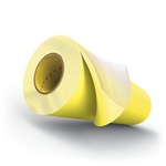 imagen de 3M Cushion-Mount E1315H Yellow Flexographic Plate Mounting Tape - 10 in Width x 25 yd Length - 0.015 in Thick - Polycoated Polyester Liner - 74840