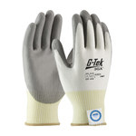 imagen de PIP G-Tek 3GX 19-D310 Gray/White Small Cut-Resistant Gloves - ANSI A3 Cut Resistance - Polyurethane Palm & Fingertips Coating - 9.1 in Length - 19-D310/S
