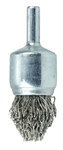 imagen de Weiler Stainless Steel Cup Brush - Shank Attachment - 3/4 in Diameter - 0.020 in Bristle Diameter - Brush Style: Controlled Flare - 10319