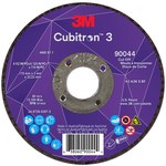 imagen de 3M Cubitron 3 Cut-Off Wheel 90044 - Type 27 (Depressed Center) - 4 1/2 in - Precision Shaped Ceramic Aluminum Oxide - 36+