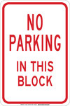 imagen de Brady B-555 Aluminio Rectángulo Cartel de información, restricción y permiso de estacionamiento Blanco - 12 pulg. Ancho x 18 pulg. Altura - 129735