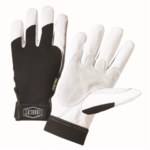 imagen de West Chester Ironcat 86552 White/Black Large Leather Cut-Resistant Gloves - ANSI A3 Cut Resistance - Kevlar Full Coverage Coating - 86552/L