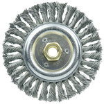imagen de Weiler Roughneck 08916 Wheel Brush - 6 in Dia - Knotted - Stringer Bead Steel Bristle