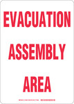 imagen de Brady B-302 Poliéster Rectángulo Cartel de evacuación de emergencia Blanco - 10 pulg. Ancho x 14 pulg. Altura - Laminado - 103592