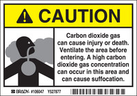 imagen de Brady B-302 Poliéster Rectángulo Señal de advertencia química Amarillo - 5 pulg. Ancho x 3.5 pulg. Altura - Laminado - 106047