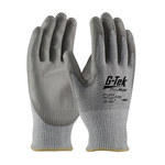 imagen de PIP G-Tek PolyKor 16-560 Gray X-Small Cut-Resistant Gloves - ANSI A4 Cut Resistance - Polyurethane Palm & Fingers Coating - 8.6 in Length - 16-560/XS