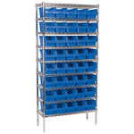 imagen de Akro-mils Shelfmax Sistema de estantería fijo AWS143630090 - Acero - 9 estantes - 40 gavetas - AWS143630090 BLUE