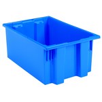 imagen de Akro-mils Contenedor apilable 35190 - 1.2 ft³, 9 gal - Azul - 19 1/2 pulg. x 15 1/2 pulg. x 10 pulg. - 35190 BLUE