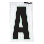 imagen de Brady 3010-A Etiqueta en forma de letra - A - Negro sobre plateado - 2 1/2 pulg. x 3 1/2 pulg. - B-309