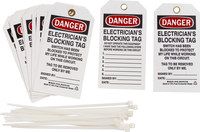 imagen de Brady 76194 Negro/Rojo sobre blanco Poliéster Etiqueta de seguridad del equipo - Ancho 3 pulg. - Altura 5 3/4 pulg. - B-851