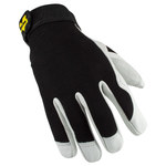 imagen de Valeo V255 Black/White Large Goatskin Leather Work Gloves - VI3732LG