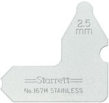 imagen de Starrett Acero Medidor de radio - 167M-2 1/2