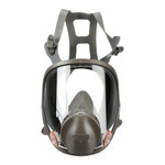imagen de 3M 6000 Series 6900 Gray Large Silicone/Thermoplastic Elastomer Full Mask Facepiece Respirator - 051138-54159