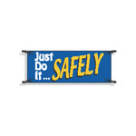 imagen de Brady B-450 Vinilo Rectángulo Cartel de sensibilización de seguridad Azul - 10 pies Ancho x 3 1/2 pies Altura - 50910