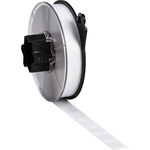 imagen de Brady Wraptor 150512 Rollo de etiquetas troqueladas para impresoras - 1 pulg. x 1.5 pulg. - Vinilo - Transparente/Blanco - B-417