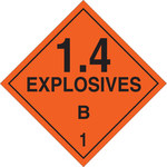 imagen de Brady B-101 Etiquetas recubiertas de poliéster Cuadrado Letrero de anuncio para camión Naranja - 10 3/4 pulg. Ancho x 10 3/4 pulg. Altura - 63396