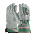 imagen de PIP 84-6532 Gray/Green/Pink Large Split Cowhide Leather Work Gloves - Wing Thumb - 84-6532/L
