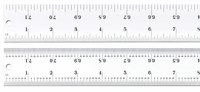 imagen de Starrett Acero templado para resortes pesados Regla de acero - longitud de 72 pulg. - ancho de 1-1/2 pulg. - espesor de 1/10 pulg. - C404R-72