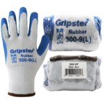 imagen de Global Glove Gripster 300-VP Gris/Azul Mediano Algodón/Poliéster Guantes de trabajo - 816368-02059