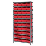 imagen de Akro-mils Shelfmax Sistema de estantería fijo AS1279080 - Acero - 11 estantes - 40 gavetas - AS1279080 RED