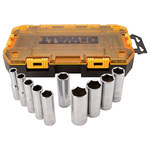 imagen de DEWALT DWMT73814 Juego de llaves de vaso profundas - Acero - accionamiento 1/2 pulg. - 38148