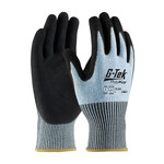 imagen de PIP G-Tek PolyKor 16-330 Blue/Gray/White X-Small Cut-Resistant Gloves - ANSI A2 Cut Resistance - Nitrile Palm & Fingers Coating - 9.2 in Length - 16-330/XS