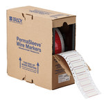 imagen de Brady Permasleeve HX-375-2-WT-3 Funda de impresora troquelada - 0.667 pulg. x 0.622 pulg. - Blanco - B-7642