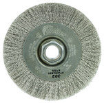 imagen de Weiler 00156 Wheel Brush - 4 in Dia - Crimped Stainless Steel Bristle