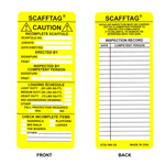 imagen de Brady Scafftag SCAF-STSI594 Amarillo Poliéster Inserción de etiqueta de andamio - Ancho 3 1/8 pulg. - Altura 7 5/8 pulg. - 14260