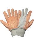 imagen de Global Glove C120D Naranja/Blanco Grande Lona/Algodón Guantes de trabajo - Pulgar tipo ala - c120d1 mens