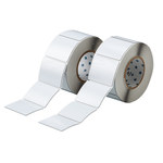 imagen de Brady THTEP-177-593-.5 Rollo de etiquetas troqueladas para impresoras - 3 pulg. x 2 1/2 pulg. - Poliéster - Blanco - B-593